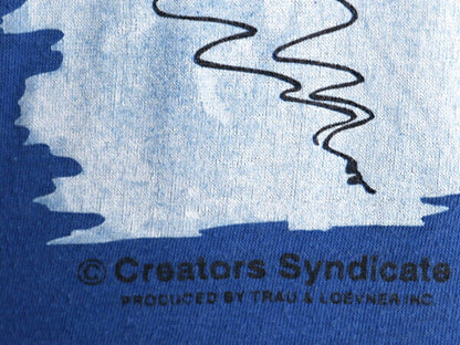 90s USA製 ジョーク キャラクター イラスト プリント Tシャツ メンズ L 古着 オールド グラフィック フィッシング シングルステッチ アート