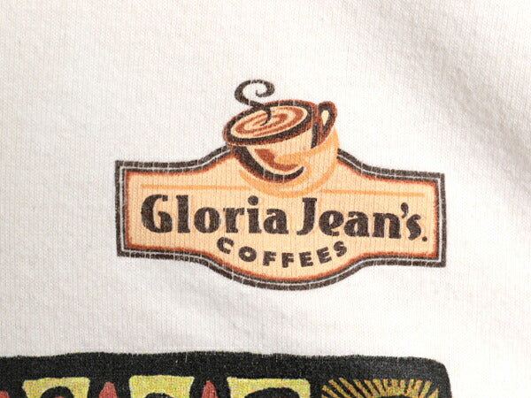 90s 企業物 アート イラスト プリント Tシャツ メンズ L / オールド グラフィック コーヒー ヘビーウェイト ナチュラル カットソー 当時物