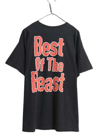 00s アイアンメイデン 両面 プリント Tシャツ メンズ XL / オールド イラスト グラフィック バンド メタル ロック スカル 大きいサイズ 黒