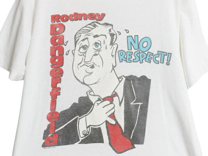 80s キャラクター イラスト プリント Tシャツ メンズ M 程 ヴィンテージ ジョーク パロディ グラフィック メッセージ シングルステッチ 白