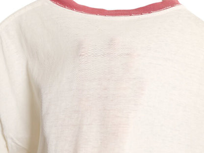 70s キャラクター イラスト 染込み プリント リンガー Tシャツ メンズ S レディース M ヴィンテージ アート グラフィック シングルステッチ