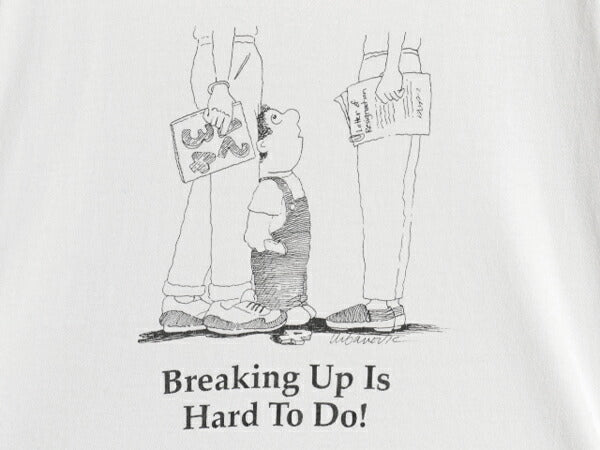 90s USA製 メッセージ イラスト 両面 プリント Tシャツ メンズ L オールド グラフィック キャラクター シングルステッチ ヘビーウェイト 白