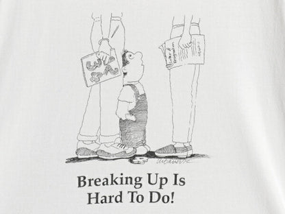 90s USA製 メッセージ イラスト 両面 プリント Tシャツ メンズ L オールド グラフィック キャラクター シングルステッチ ヘビーウェイト 白