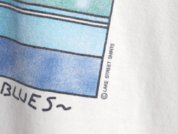 90s USA製 ネコ イラスト プリント Tシャツ メンズ レディース XL オールド アニマル ジョーク キャラクター グラフィック 大きいサイズ 白