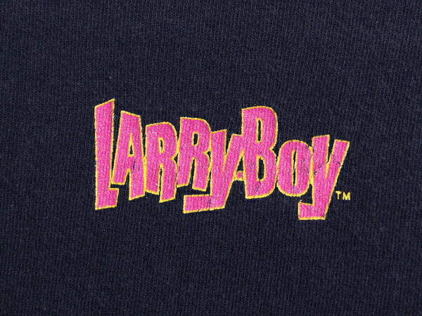 00s ベジタブルテイルズ キャラクター イラスト プリント Tシャツ メンズ レディース XL / オールド ラリーボーイ アニメ 大きいサイズ 紺