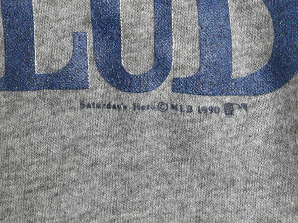 90s USA製 ヤンキース イラスト プリント Tシャツ メンズ L オールド 当時物 MLB オフィシャル シングルステッチ 大リーグ ベースボール 灰