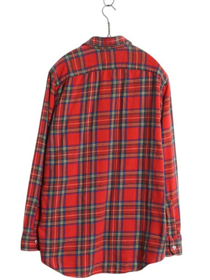 80s USA製 エルエルビーン チェック ライト フランネル シャツ メンズ M / 古着 LLBEAN ヴィンテージ 長袖シャツ ネルシャツ マルチカラー