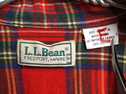 80s USA製 エルエルビーン チェック ライト フランネル シャツ メンズ M / 古着 LLBEAN ヴィンテージ 長袖シャツ ネルシャツ マルチカラー