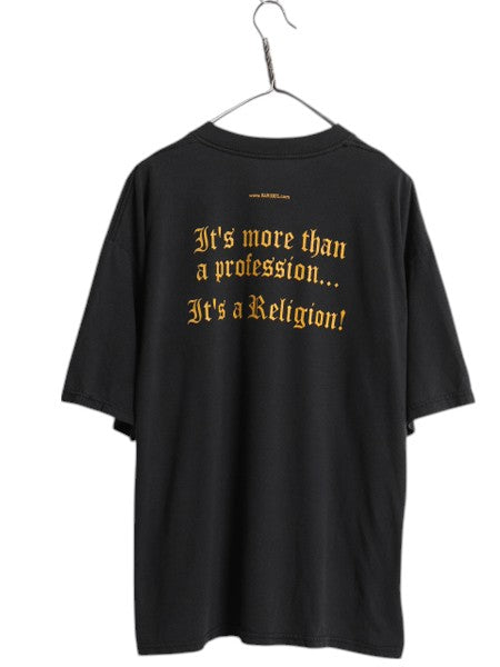 00s アート 両面 プリント Tシャツ メンズ XL 程 オールド グラフィック ヘビーウェイト 大きいサイズ レオナルド ダヴィンチ パロディ 黒