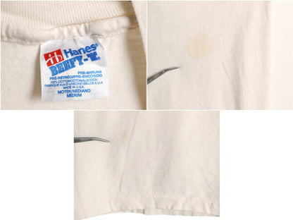 80s USA製 ネコ フルート アート イラスト プリント Tシャツ メンズ レディース M ヴィンテージ アニマル グラフィック シングルステッチ