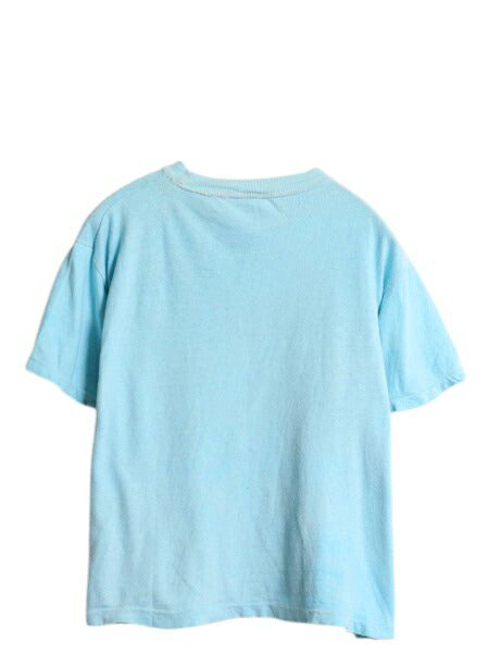 80s パキ綿 ジョーク イラスト プリント Tシャツ L 小さめ メンズ レディース M 程 ヴィンテージ メッセージ シングルステッチ ショート丈