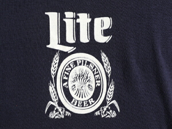 80s USA製 ■ ビール イラスト ジョーク プリント 半袖 Tシャツ XL 小さめ メンズ M 程/ 古着 80年代 ビンテージ 企業物 シングルステッチ