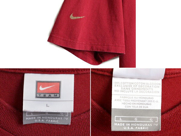 00s オールド ■ ナイキ x レブロン ジェームス ラメ スタッズ プリント 半袖 Tシャツ L / 00年代 NIKE NBA Lebron James Witness バスケ