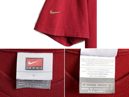 00s オールド ■ ナイキ x レブロン ジェームス ラメ スタッズ プリント 半袖 Tシャツ L / 00年代 NIKE NBA Lebron James Witness バスケ