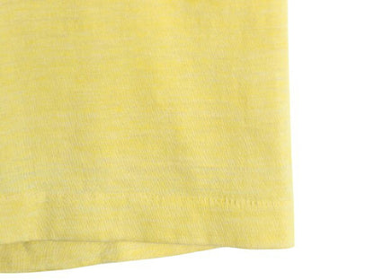70s USA製 キャラキター 染込み プリント Tシャツ S 小さめ メンズ レディース XS 程 ヴィンテージ ネイティブ カレッジ イラスト イエロー