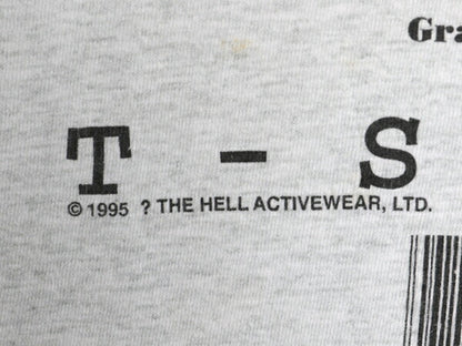 90s USA製 ジョーク メッセージ 両面 プリント Tシャツ メンズ M 古着 オールド イラスト グラフィック シングルステッチ ヘビーウェイト