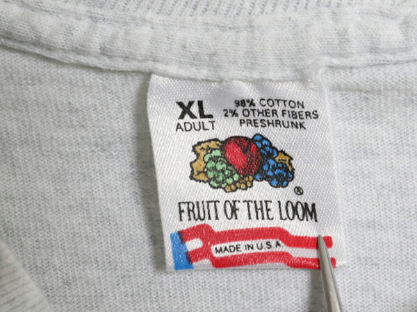 90s USA製 メッセージ イラスト プリント Tシャツ メンズ XL 古着 オールド 大きいサイズ グラフィック シングルステッチ ヘビーウェイト