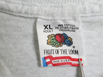 90s USA製 メッセージ イラスト プリント Tシャツ メンズ XL 古着 オールド 大きいサイズ グラフィック シングルステッチ ヘビーウェイト