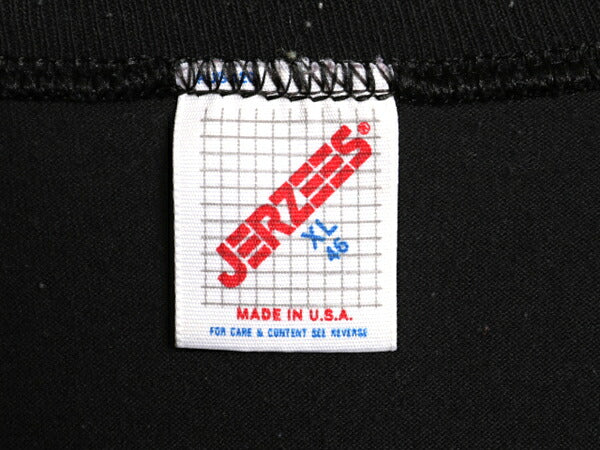 80s USA製 シカ メッセージ イラスト プリント Tシャツ メンズ XL ヴィンテージ シングルステッチ アニマル ハンティング 大きいサイズ 黒