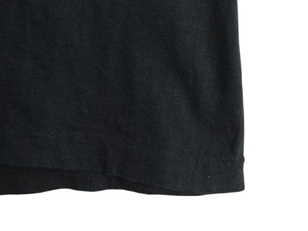 80s メッセージ プリント Tシャツ XXL 小さめ メンズ L 程 ユーロ ヴィンテージ シングルステッチ 黒 当時物 シンプル モノトーン ブラック