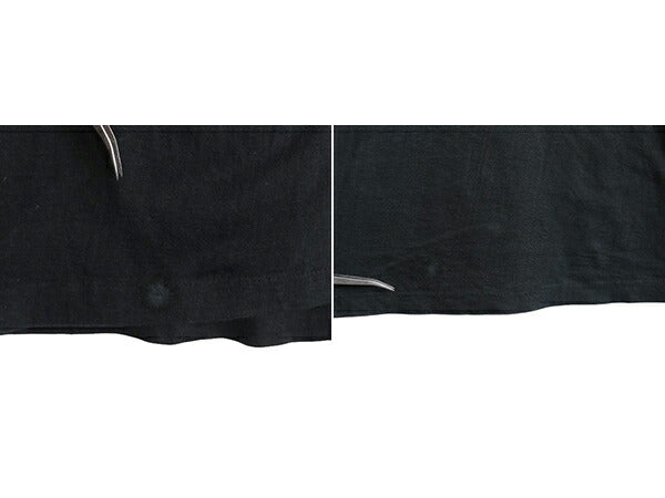 80s メッセージ プリント Tシャツ XXL 小さめ メンズ L 程 ユーロ ヴィンテージ シングルステッチ 黒 当時物 シンプル モノトーン ブラック