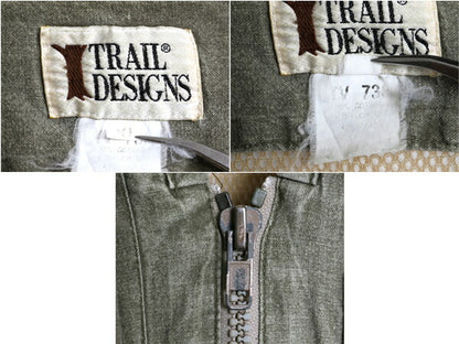 80s Trail Designs フィッシング ベスト メンズ XL ヴィンテージ アウトドア ハンティング サファリ フルジップ メッシュ切替 大きいサイズ