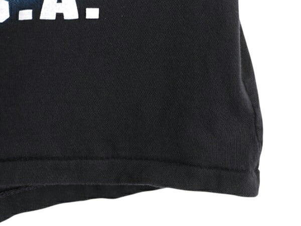 90s USA製 ナスカー イラスト 全面 プリント Tシャツ メンズ XXL オールド グラフィック モータースポーツ オールオーバー 黒 大きいサイズ