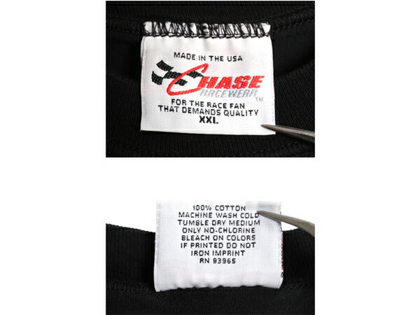 90s USA製 ナスカー イラスト 全面 プリント Tシャツ メンズ XXL オールド グラフィック モータースポーツ オールオーバー 黒 大きいサイズ