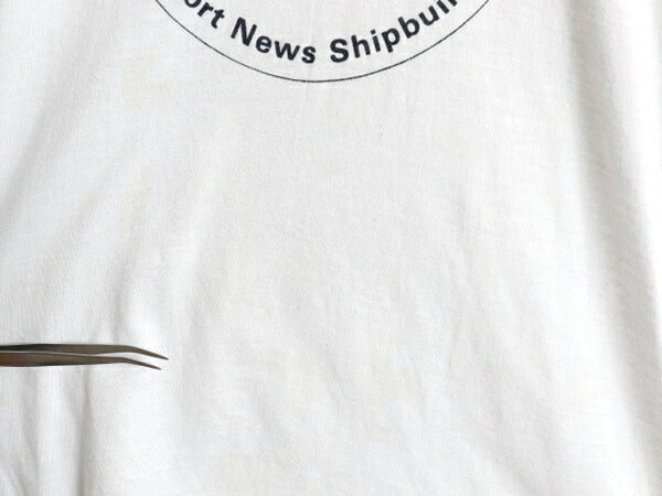 80s USA製 ミリタリー プリント リンガー Tシャツ L 小さめ メンズ レディース M 程 古着 ヴィンテージ 当時物 軍物 USN イラスト ツートン