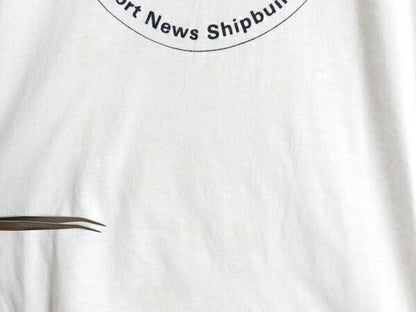 80s USA製 ミリタリー プリント リンガー Tシャツ L 小さめ メンズ レディース M 程 古着 ヴィンテージ 当時物 軍物 USN イラスト ツートン