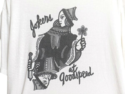 80s USA製 トランプ ジョーカー イラスト 染込み プリント Tシャツ XL 小さめ メンズ L 程/ ヴィンテージ 絵札 グラフィック ミュージカル