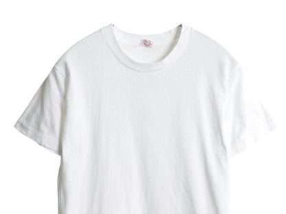 60s USA製 BVD 無地 半袖 Tシャツ M 小さめ メンズ S 程 ヴィンテージ 100% コットン シングルステッチ インナー アンダーシャツ ホワイト