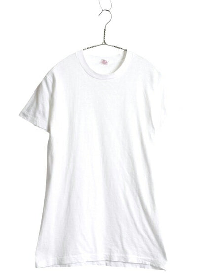 60s USA製 BVD 無地 半袖 Tシャツ M 小さめ メンズ S 程 ヴィンテージ 100% コットン シングルステッチ インナー アンダーシャツ ホワイト