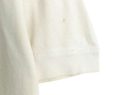 50s 60s Crowntex ラウンドネック 無地 半袖 Tシャツ メンズ L 程 / ヴィンテージ 100% コットン シングルステッチ インナー リブ付き 白