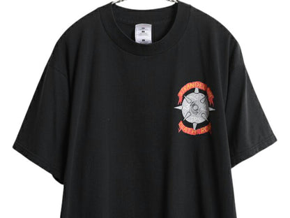 00s ミリタリー イラスト 両面 プリント Tシャツ メンズ L / 古着 オールド グラフィック キャラクター メッセージ USAF 空軍 スクール 黒