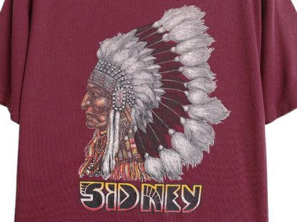 80s USA製 ネイティブアメリカン イラスト プリント Tシャツ メンズ M 小さめ S ヴィンテージ グラフィック シングルステッチ インディアン