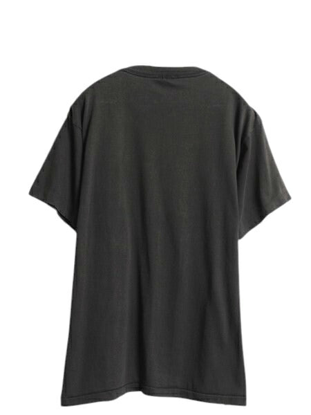 90s 企業物 ロゴ プリント Tシャツ メンズ L 程 古着 オールド グラフィック シングルステッチ ゆったり カットソー 黒 モノトーン 当時物