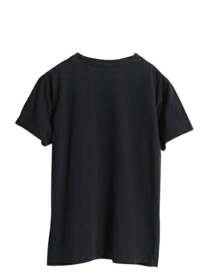 00s ジョーク メッセージ イラスト プリント Tシャツ メンズ M 程/ オールド グラフィック キャラクター ヘビーウェイト カットソー 黒