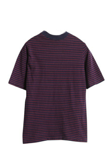 70s ハンテン ポケット付き ボーダー 半袖 Tシャツ メンズ レディース XS 程 ヴィンテージ ポケT サーフ ツートン 当時物 シングルステッチ