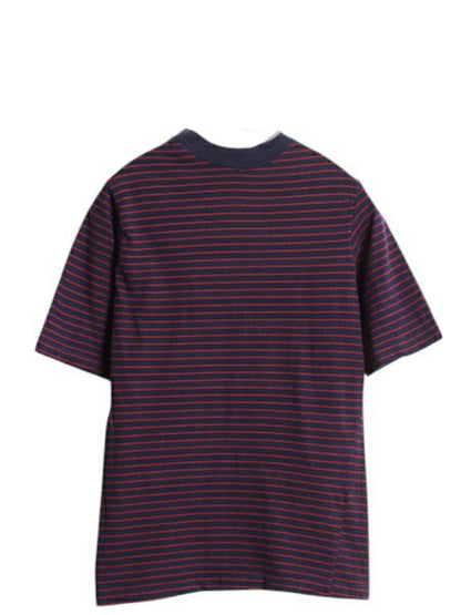 70s ハンテン ポケット付き ボーダー 半袖 Tシャツ メンズ レディース XS 程 ヴィンテージ ポケT サーフ ツートン 当時物 シングルステッチ