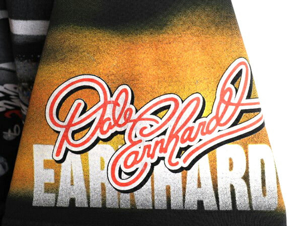 90s USA製 ナスカー イラスト 全面 プリント Tシャツ メンズ XXL オールド グラフィック モータースポーツ オールオーバー 大きいサイズ 黒