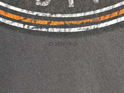 ハーレー ダビットソン 両面 プリント Tシャツ メンズ XL 程 古着 オフィシャル ヘビーウェイト スカル バイク グラフィック 大きいサイズ