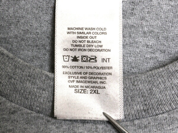 ハーレー ダビットソン 両面 プリント ポケット付き Tシャツ メンズ 2XL / 古着 オフィシャル ヘビーウェイト スカル バイク イラスト 灰