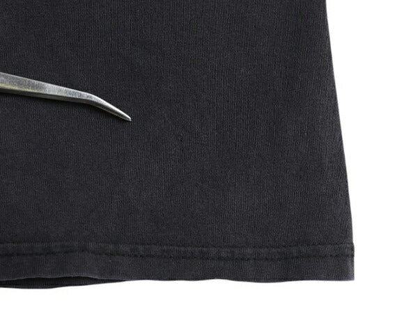 00s ハーレー ダビットソン 両面 プリント Tシャツ メンズ XL 程 古着 オールド バイク ファイヤー イラスト グラフィック 大きいサイズ 黒