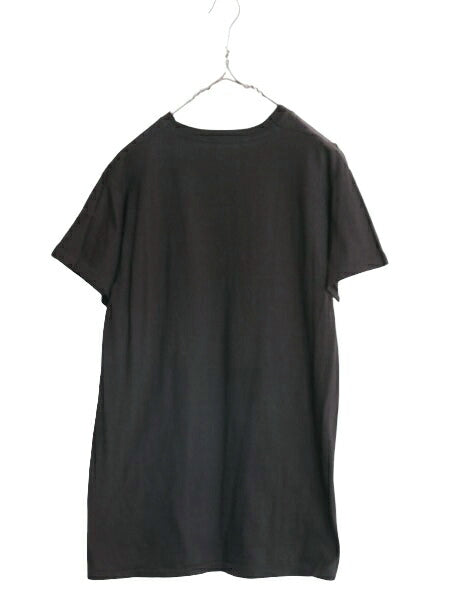 デッドストック 70s USA製 企業 ロゴ グラフィック アート プリント Tシャツ XL 小さめ メンズ M 70年代 ヴィンテージ シングルステッチ 黒