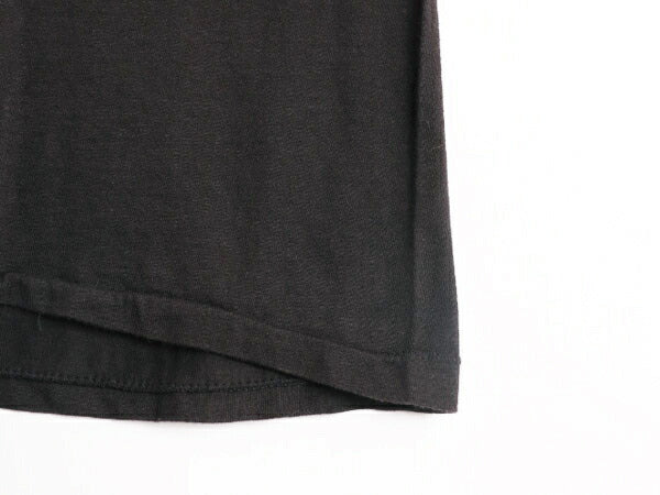 デッドストック 70s USA製 企業 ロゴ グラフィック アート プリント Tシャツ XL 小さめ メンズ M 70年代 ヴィンテージ シングルステッチ 黒