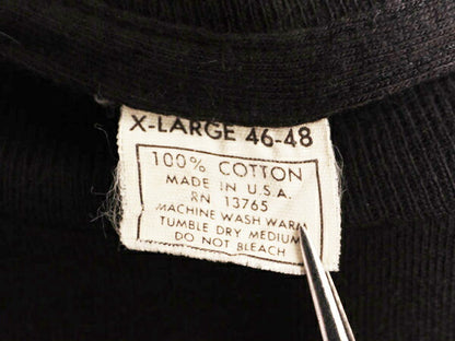 デッドストック 70s USA製 企業 ロゴ グラフィック アート プリント Tシャツ XL 小さめ メンズ M 70年代 ヴィンテージ シングルステッチ 黒