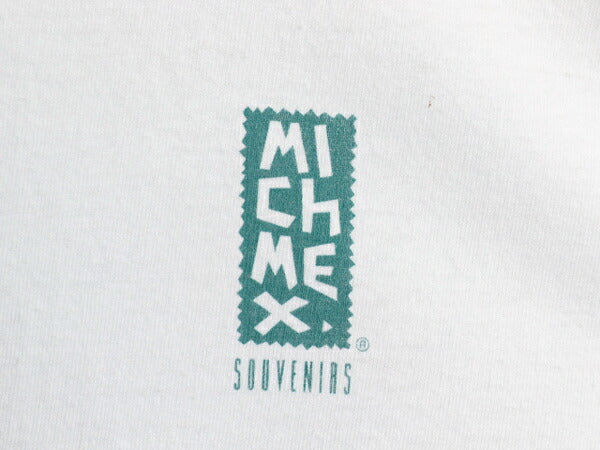 90s チョウ アート イラスト 両面 プリント Tシャツ メンズ XL 小さめ L / 古着 オールド 昆虫 グラフィック ヘビーウェイト スーベニア 白