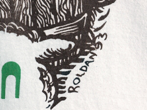 90s USA製 アート イラスト プリント Tシャツ メンズ XL オールド グラフィック 大きいサイズ ヘビーウェイト シングルステッチ 当時物 白