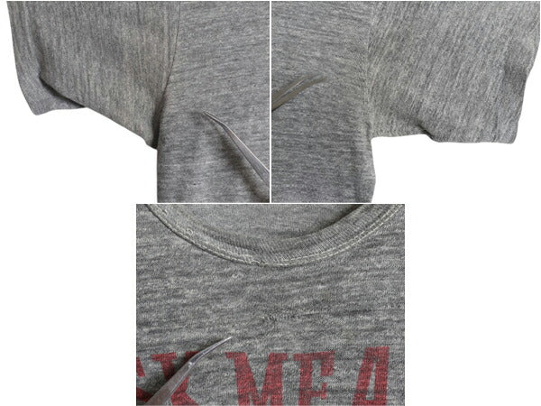 60s USA製 ラッセル 企業物 3段 染込み プリント Tシャツ XL 小さめ メンズ L 程 初期 金タグ ヴィンテージ シングルステッチ 100%コットン